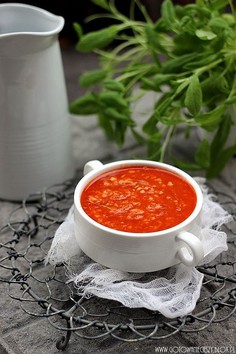 Pomidorowo szałwiowa zupa rybna