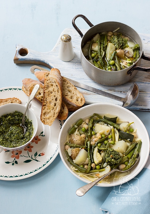 Zielone minestrone - szybka, wiosenna zupa